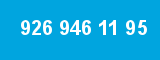926 946 11 95 926 946 11 95